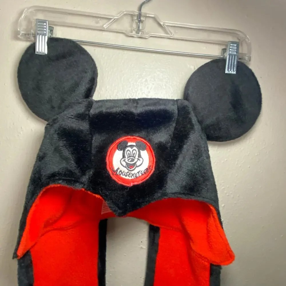 Disney Parks Mouseketeers - Mickey Mouse Plush Ears w/ Long Arms & White Mittens